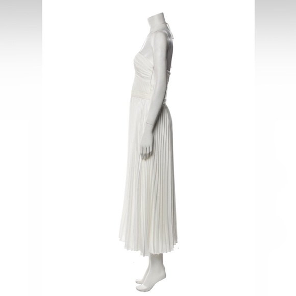 Jonathan Simkhai Halterneck Long Dress in White - Size 12 - Picture 6 of 6